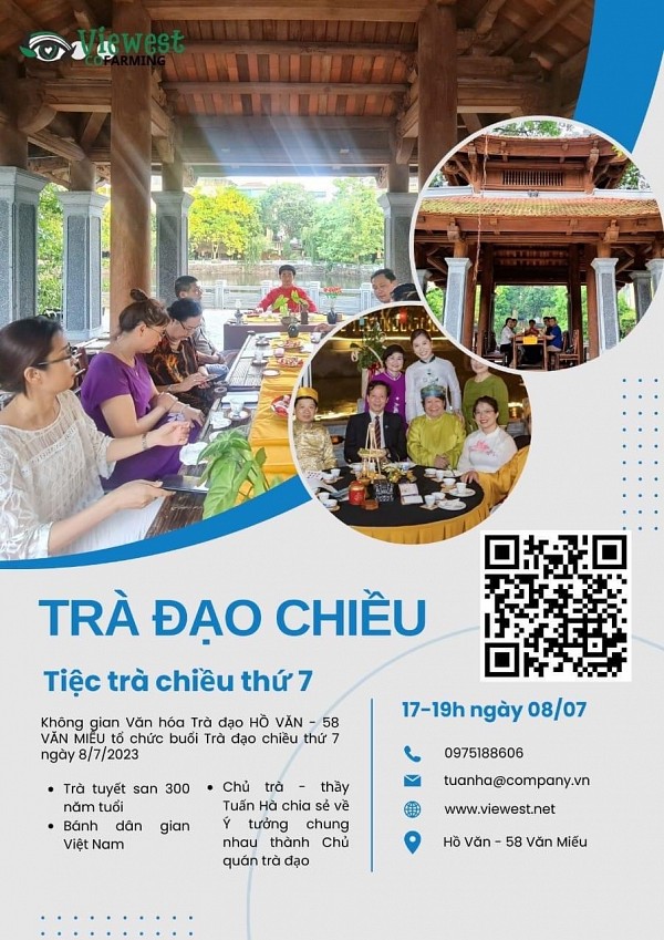 SỰ KIỆN TRÀ ĐÀM CHIỀU THỨ 7 NGÀY  08/07/2023 