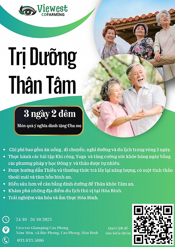 TRỊ DƯỠNG THÂN TÂM - CHUYẾN DU LỊCH DÀNH RIÊNG CHO NGƯỜI CAO TUỔI